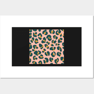 Leopard print pattern Posters and Art